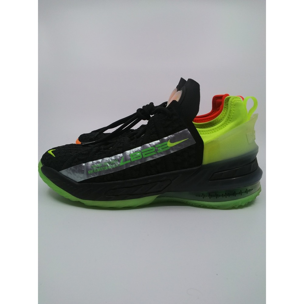 Nike LeBron 18 GS All Star Black Electric Green CW2760-009 Mens 6.5Y Basketball